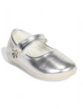 Mary Jane's Belle with Applique Detail - Silver