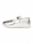 Mary Jane's Belle with Applique Detail - Silver