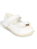 Mary Jane's Belle with Applique Detail - White