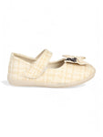 Mary Jane's Belle with Applique Detail - Cream
