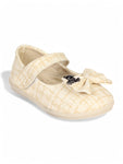 Mary Jane's Belle with Applique Detail - Cream