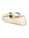 Mary Jane's Belle with Applique Detail - Cream