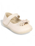 Mary Jane's Belle with Applique Detail - Cream