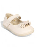 Mary Jane's Belle with Applique Detail - Cream