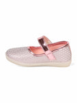 Mary Jane's Belle with Applique Detail - Pink