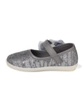 Mary Jane's Belle with Applique Detail - Dark Grey