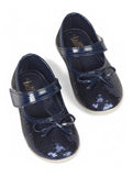 Mary Jane's Belle with Applique Detail - Navy Blue