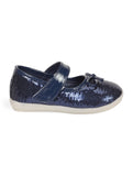 Mary Jane's Belle with Applique Detail - Navy Blue