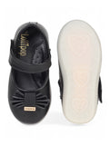 Mary Jane's Belle with Applique Detail - Black