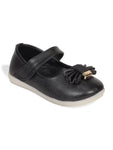 Mary Jane's Belle with Applique Detail - Black
