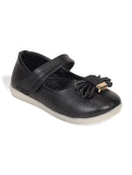 Mary Jane's Belle with Applique Detail - Black