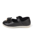 Mary Jane's Belle with Applique Detail - Black