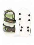 Sandals With Velcro Closing - Green
