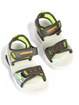 Sandals With Velcro Closing - Green