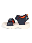 Sandals With Velcro Closing - Navy Blue