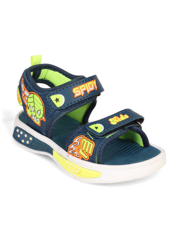 Sandals With Velcro Closing - Blue