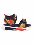 Sandals With Velcro Closing - Navy Blue