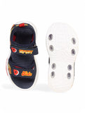 Sandals With Velcro Closing - Navy Blue