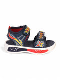 Sandals With Velcro Closing - Navy Blue