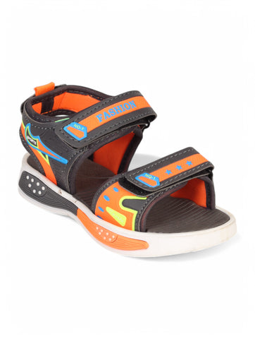 Sandals With Velcro Closing - Grey