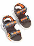 Sandals With Velcro Closing - Grey