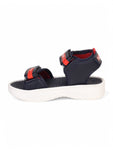 Sandals With Velcro Closing - Navy Blue