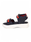 Sandals With Velcro Closing - Navy Blue