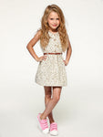 Printed Floral Cotton Frock - White
