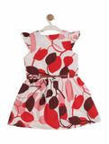 Printed Cotton Frock - White