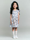 Printed Floral Cotton Frock - White