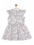 Printed Floral Cotton Frock - White