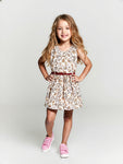 Printed Cotton Frock - Cream