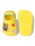 Bear Applique Anti-Slip Clogs - Yellow