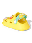 Bear Applique Anti-Slip Clogs - Yellow