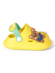 Bear Applique Anti-Slip Clogs - Yellow