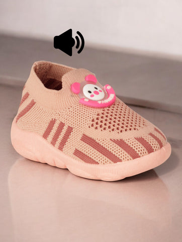 Slip On Musical Chu Chu Shoes - Peach