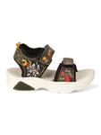 Sandals With Velcro Closing - Green