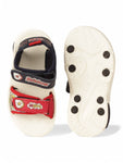 Sandals With Velcro Closing - Navy Blue