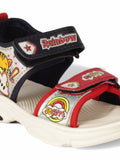 Sandals With Velcro Closing - Navy Blue