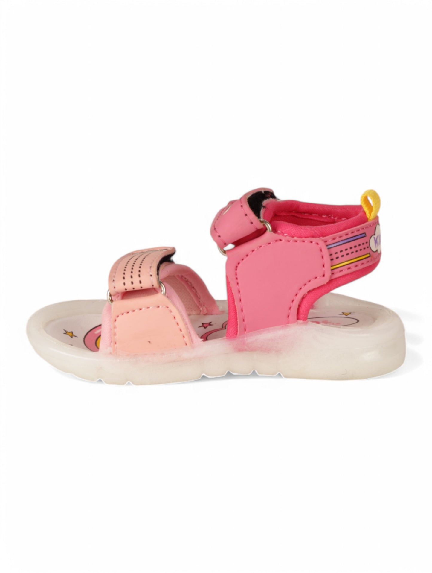 Led Sandals With Velcro Closing - Pink