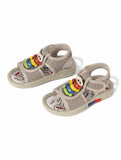 Musical Sandals With Velcro Closing - Grey