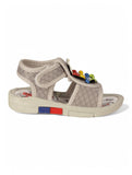 Musical Sandals With Velcro Closing - Grey