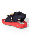 Musical Sandals With Velcro Closing - Navy Blue