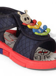 Musical Sandals With Velcro Closing - Navy Blue