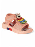 Musical Sandals With Velcro Closing - Peach