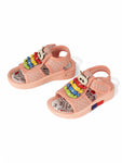 Musical Sandals With Velcro Closing - Peach
