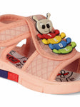 Musical Sandals With Velcro Closing - Peach