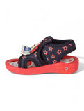 Musical Sandals With Velcro Closing - Navy Blue