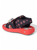Musical Sandals With Velcro Closing - Navy Blue