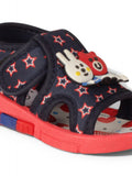 Musical Sandals With Velcro Closing - Navy Blue